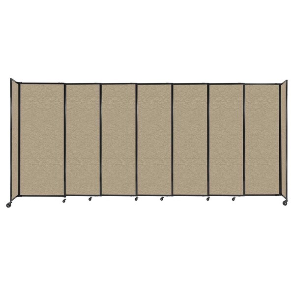 StraightWall Sliding Portable Partition 15'6" x 6'10" Rye Fabric